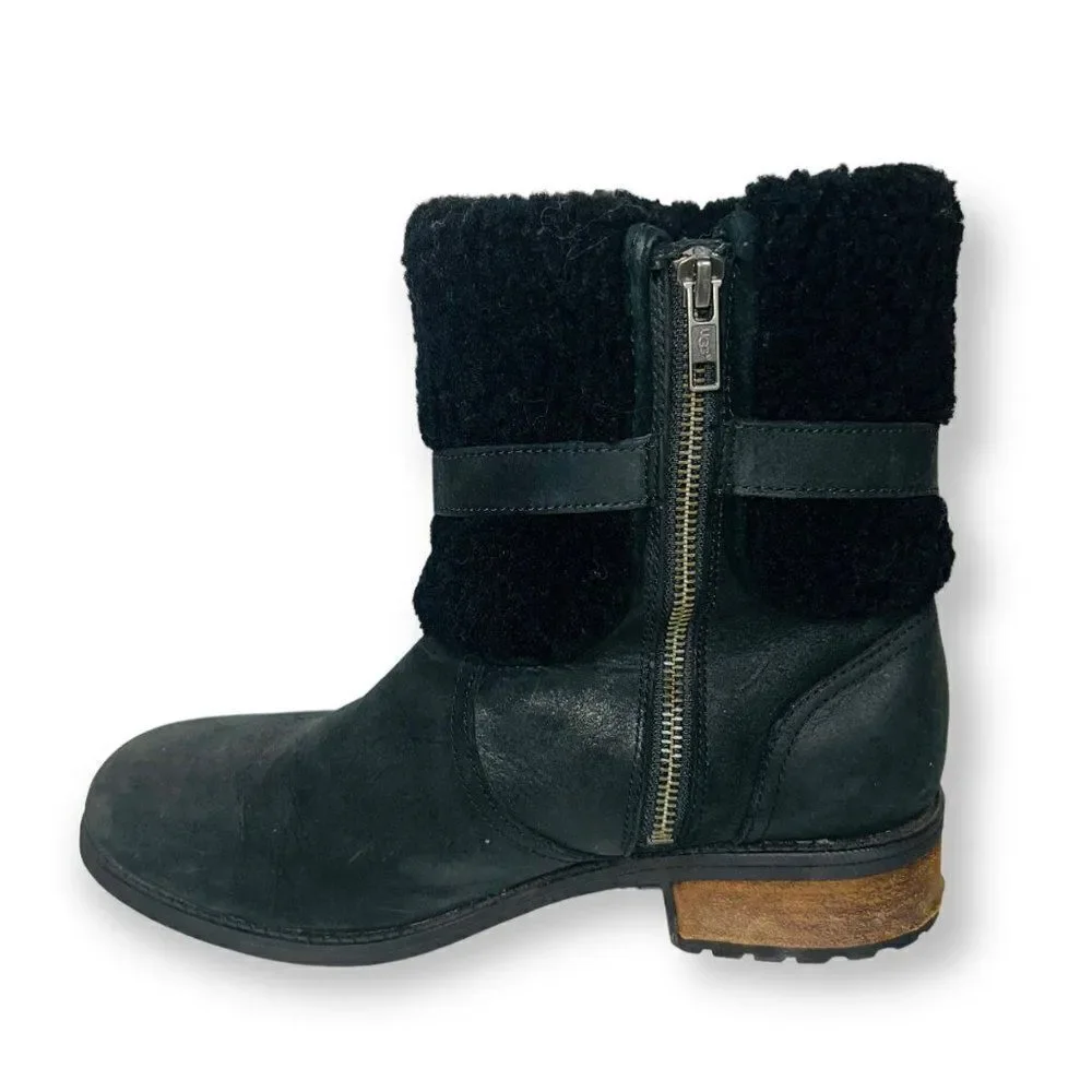 UGG Blayre II Water Resistant Boots Black Women's 8-8.5‎